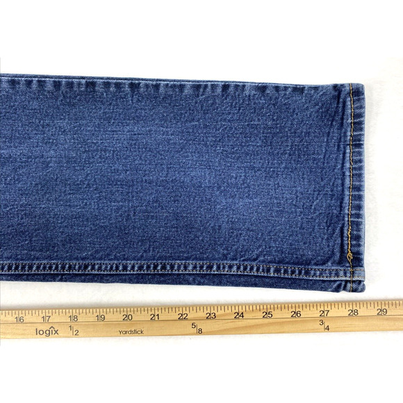 Levi's 514 Jeans Mens 32 x 28.5 Dark Wash Denim‎ Straight Casual - Picture 8 of 12